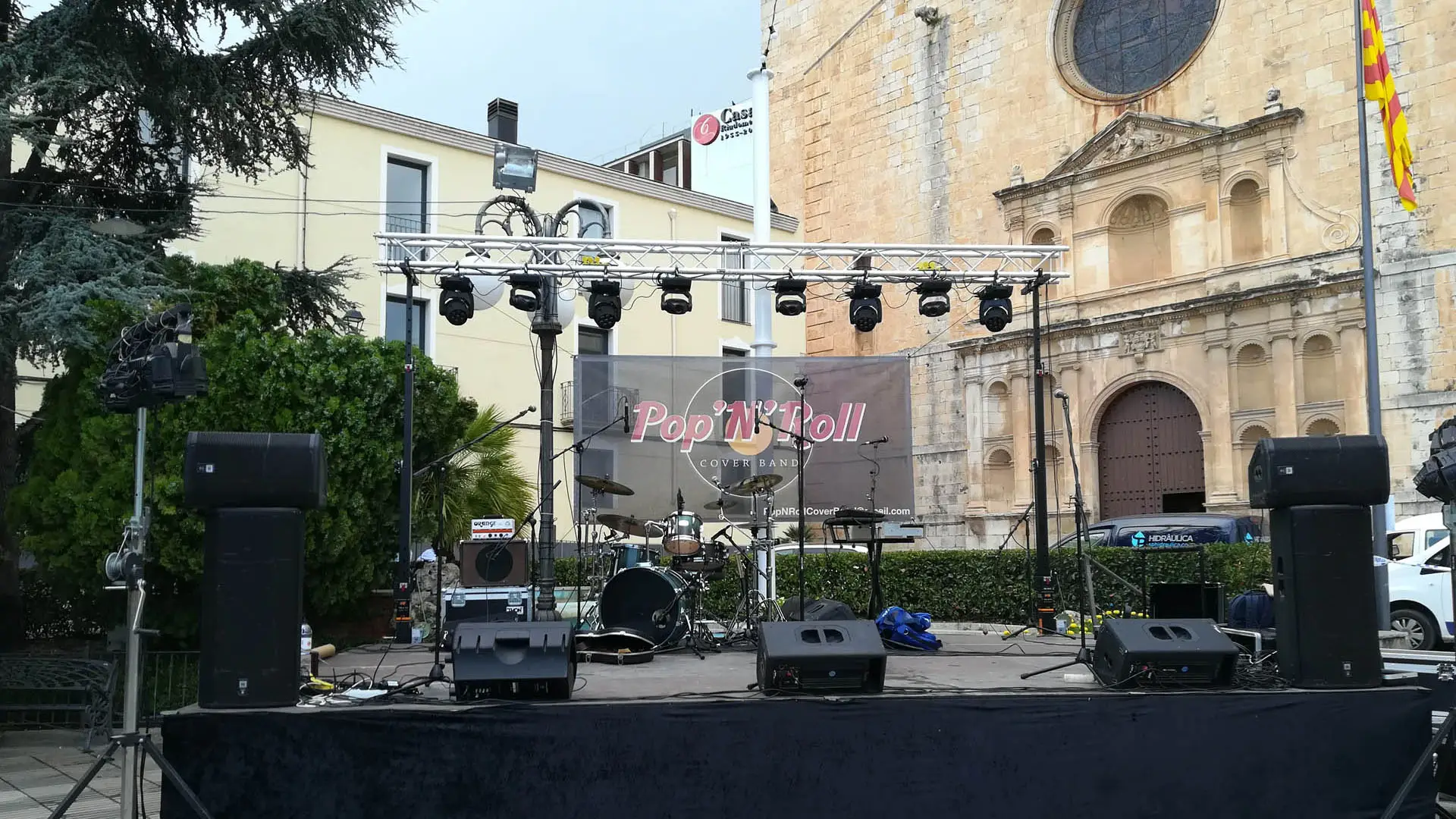 Il·luminació escènica en un muntatge